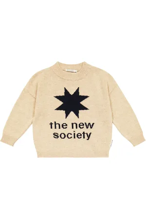 The New Society Pullover con intarsio