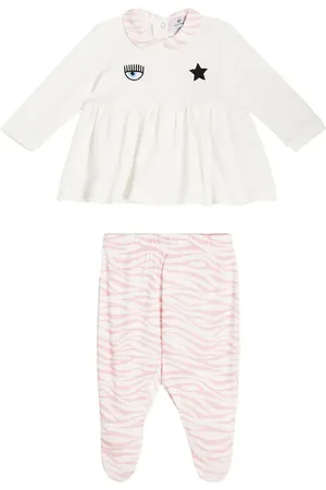 MONNALISA X Chiara Ferragni Baby - Top e pantaloni Eyestar in cotone