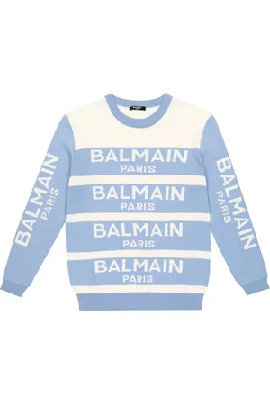 Balmain Pullover in cotone e cashmere