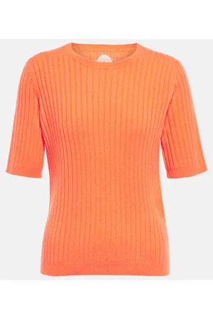 Jardin des Orangers Top in cashmere in maglia a coste