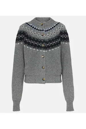 Khaite Cardigan Michaela Fair Isle in misto cashmere