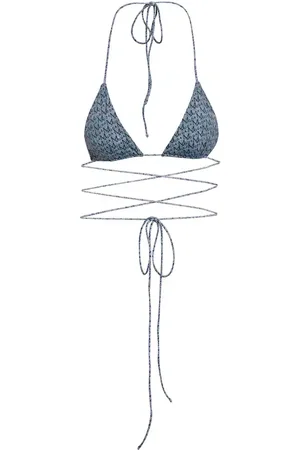 MAGDA BUTRYM Top bikini con logo