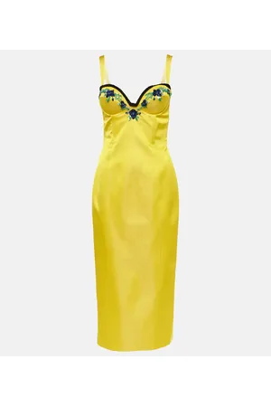 Miss Sohee Abito midi Iris in velluto