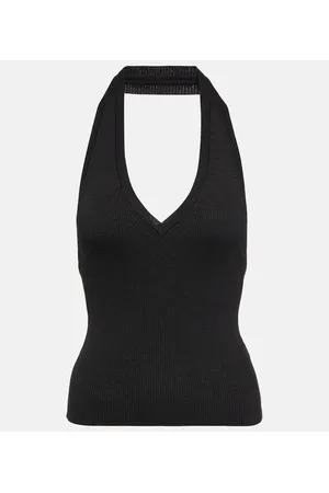 NILI LOTAN Top Ivey in maglia di seta a coste