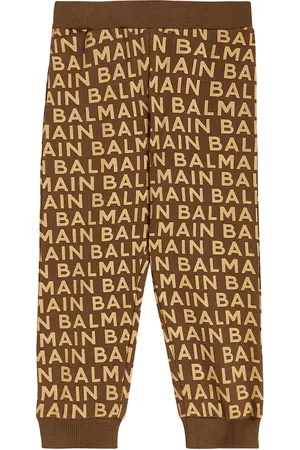 Balmain Baby - Pantaloni sportivi in cotone con logo