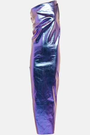 Rick Owens Abito lungo monospalla di jeans Athena