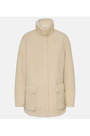 Loro Piana Giacca Voyageur in suede e shearling