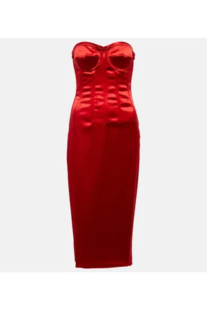 Dolce & Gabbana Abito bustier in raso