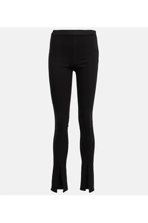 Rick Owens Pantaloni in misto cotone a vita alta