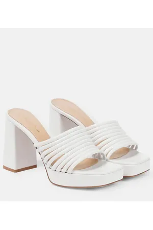 Gianvito Rossi Sandali Lena 95 in pelle con plateau