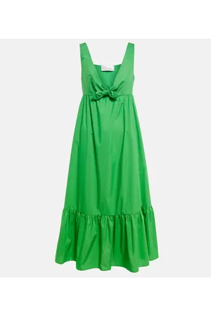 RED Valentino Abito midi in popeline di misto cotone