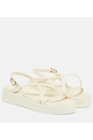 Ancient Greek Sandals Sandali Silia in pelle con platform