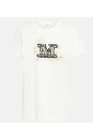 Max Mara T-shirt Sacha in cotone con ricamo