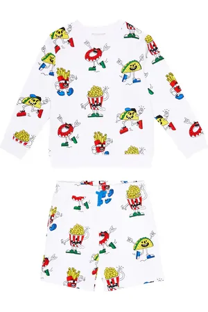 Stella McCartney Felpa e shorts con stampa