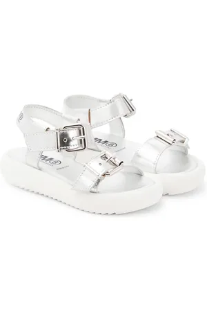 Maison Margiela Sandali in pelle metallizzata