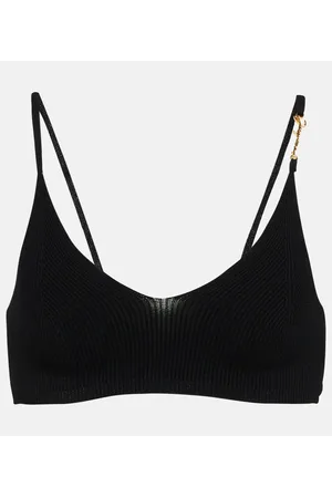 Jacquemus Top cropped Pralu in maglia a coste