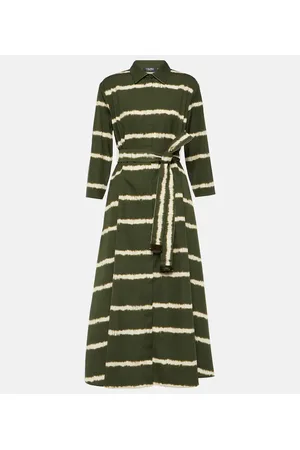 Max Mara Abito midi Olanda in cotone a righe