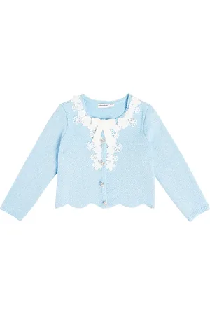 Self-Portrait Cardigan con pizzo