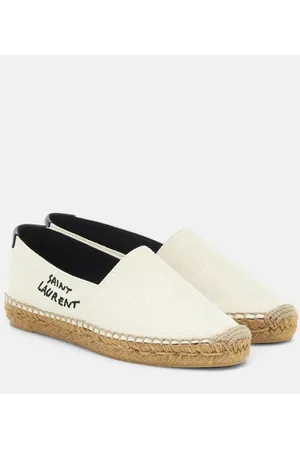 Saint Laurent Espadrillas in canvas con ricamo