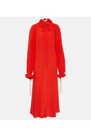 Victoria Beckham Abito lungo in chiffon di seta