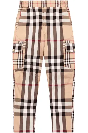 Burberry Pantaloni cargo in cotone Vintage Check