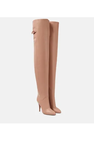 VALENTINO GARAVANI Stivali cuissardes VLogo Signature 105 in pelle