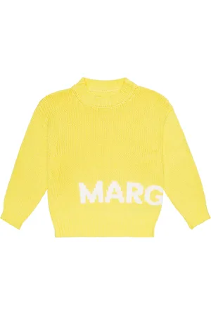 Maison Margiela Pullover in misto cotone con intarsio