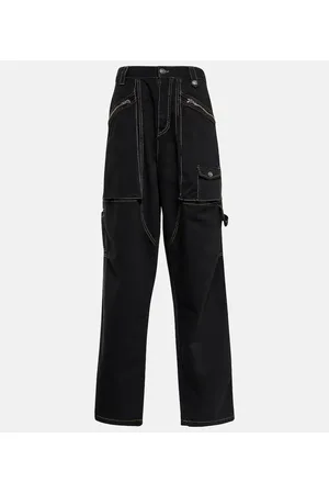 Isabel Marant Jeans cargo Paciane a gamba larga