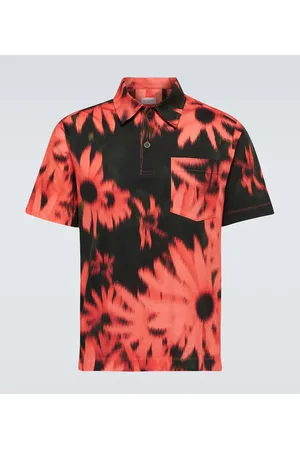 DRIES VAN NOTEN Polo in cotone con stampa