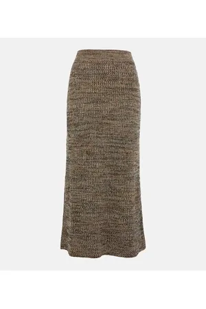 Chloé Chloé Gonna in misto cashmere e seta
