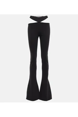 The Attico Pantaloni slim Waist con cut-out