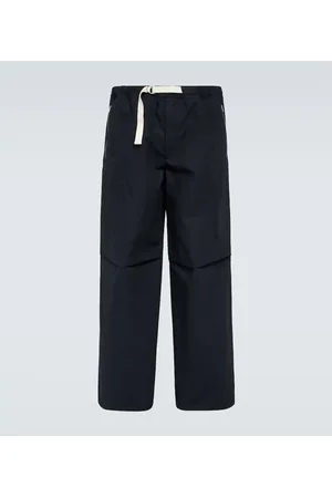 Jil Sander Pantaloni in cotone con zip
