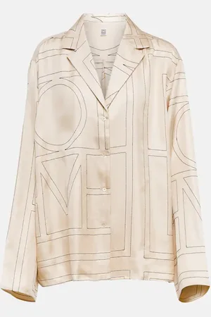 Totême Camicia in seta con logo