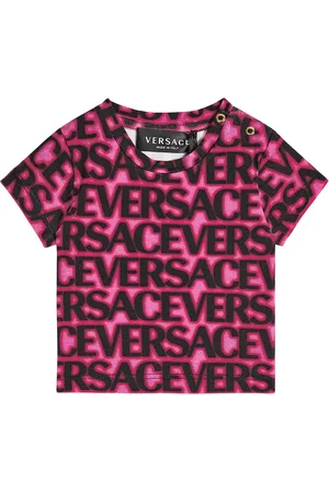 VERSACE Baby - T-shirt in misto cotone con logo