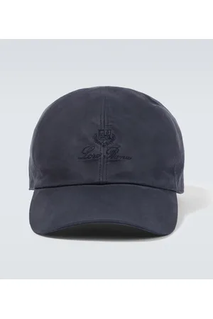 Loro Piana Cappello da baseball in suede con logo