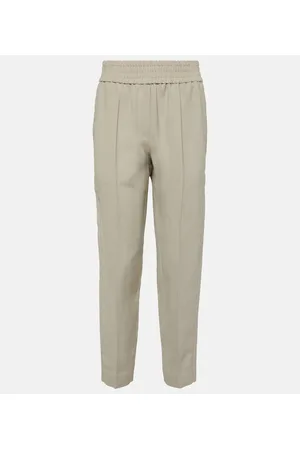 Brunello Cucinelli Pantaloni tapered in twill