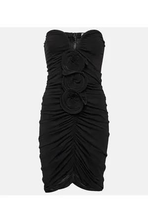 MAGDA BUTRYM Miniabito bustier con applicazioni floreali