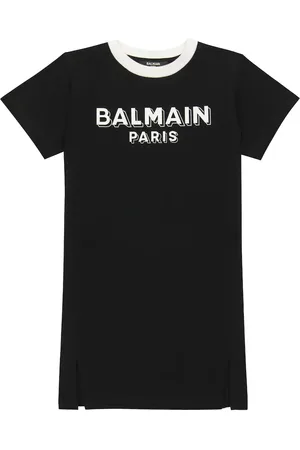 Balmain Abito T-shirt in cotone con logo