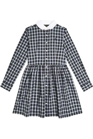 Ralph Lauren Abito chemisier in cotone a quadri