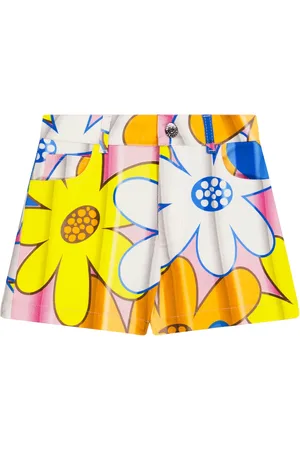 Moschino Shorts di jeans con stampa