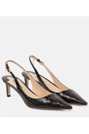 Pumps slingback in pelle