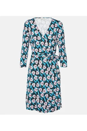 Diane von Furstenberg Abito midi Julian in seta con stampa