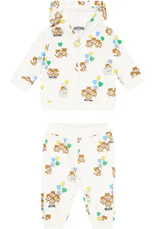 Moschino Baby - Set di felpa e pantaloni in cotone