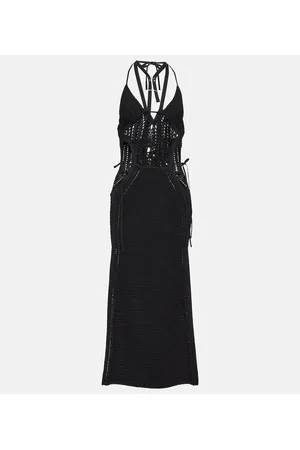 DION LEE Abito midi in crochet