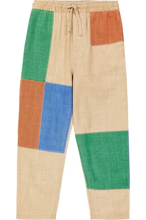 Stella McCartney Pantaloni sportivi patchwork in jersey