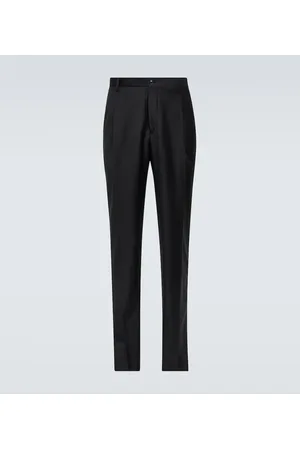 Giorgio Armani Pantaloni slim in lana e cashmere