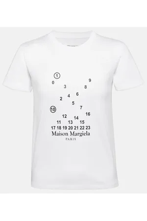 Maison Margiela T-shirt in jersey di cotone con logo
