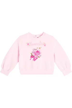MONNALISA Baby - Pullover in misto cotone con stampa