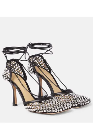 Bottega Veneta Pumps Sparkle Stretch in mesh e pelle