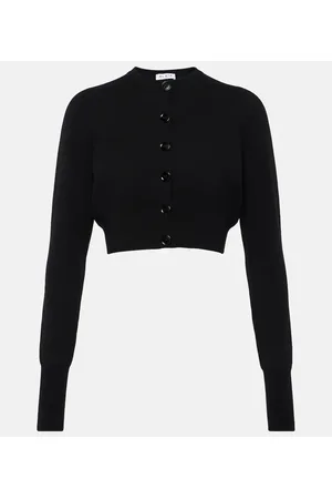 Alaïa Alaïa Cardigan cropped in misto lana